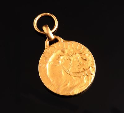 Pendentif circulaire médaille d'officier d'académie (inscrit sur la tr - Photo 1