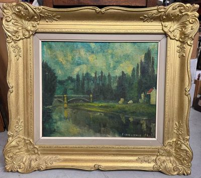 F. Vanlierde. Paysage. HSToile. - Photo 1