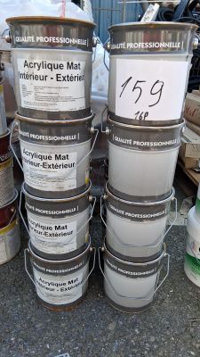 Lot de 16 seaux de peinture acrylique mate professionnelle i…