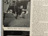 a page from a book with a picture of a man in a plane