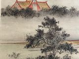a picture of a painting on the wall of a house