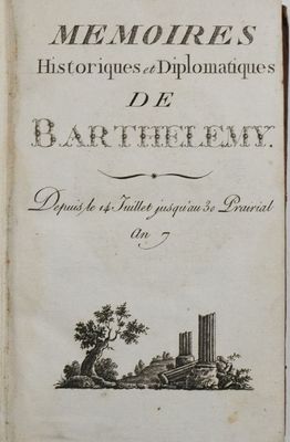 an old book with a picture of a castle on it