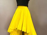 a yellow and black dress on a mannequin mannequin mannequin mannequin mannequin mannequin mannequin mannequin mann