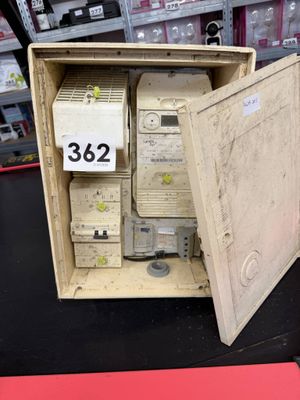 a box that has a bunch of electronic equipment inside of it