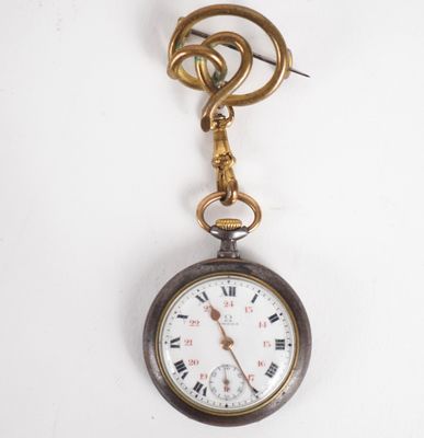 OMEGA Montre de col en métal. Cadran rond à chiffres romains…