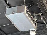 a picture of a ceiling that has some electrical wires hanging from it