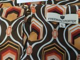 a close up of a piece of fabric with a label on it