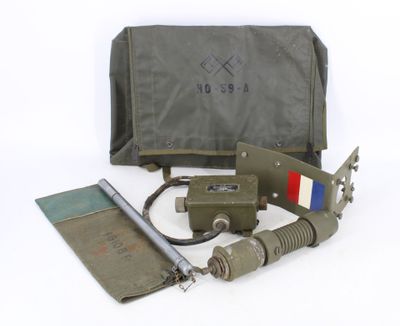 a bag with a knife and other items in it