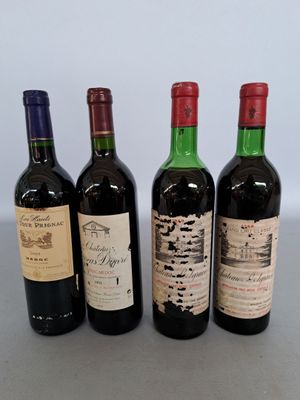 BORDEAUX - Ensemble de 4 bouteilles composé de : - Photo 1