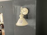 a light that is on the wall in the room