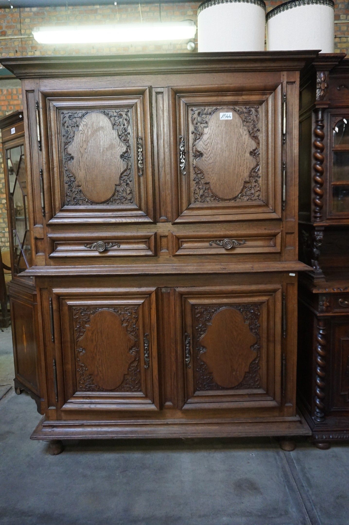 Belle armoire française ancienne « QUATRE VOLETS » - avec 4 …