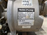 a close up of a pump on display in a shop