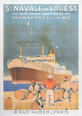 french travel poster for the snaval de louest