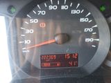 a close up of a speedometer in a car