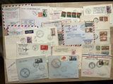 a lot of mails that are on top of a table