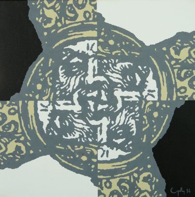 Serge GUILLOU (1932-2016). N°149 Masque d'évêque quadruplé (…