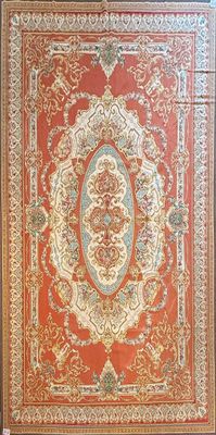 Aubusson, dans le style Grand médaillon ovale entouré de gui…