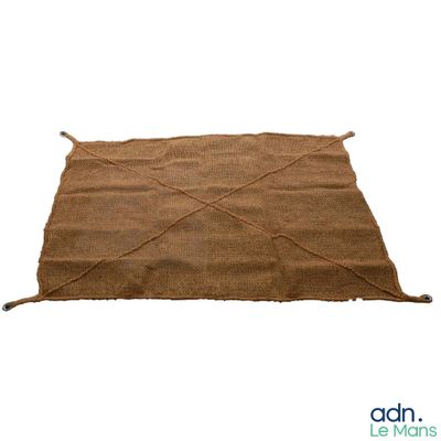 an image of a brown rug on a white background