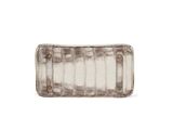 the crocodile skin wallet is made from genuine leather and has a zipper closure