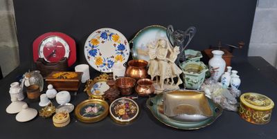 a table with a lot of different items on it