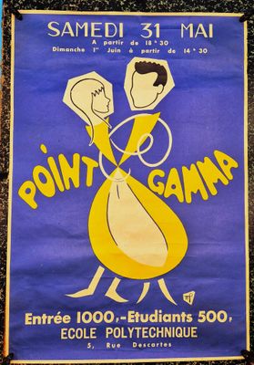 ECOLE POLYTECHNIQUE / Affiche originale d’époque pour le « P…