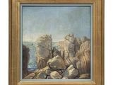 une image représentant un tableau de rochers sur la plage