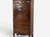 an image of a wooden cabinet with drawers and drawers on it