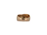 an image of a close up of a gold ring on a white background