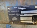 a close up of a sign on a metal object