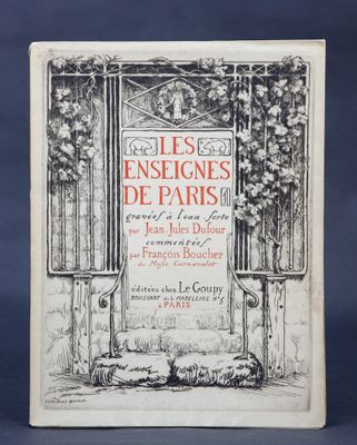 the front cover of the first edition of les enseines de paris