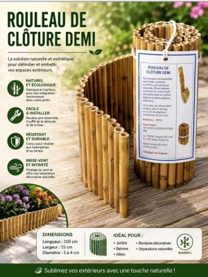 a close up of a roll of bamboo sticks on a wooden table
