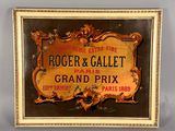 an old picture of a sign that says roger and gallet grand prix