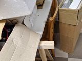 a cardboard box sitting on top of a table in a room