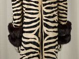 zebra print coat with fur collar and cuffs on a mannequin mannequin mannequin mannequin mannequin mannequin mannequin mann
