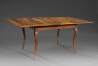 Table de voyage en noyer à plateau pivotant portefeuille, la… (photo 2)