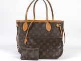 louis vuitton monogram canvas and leather tote bag