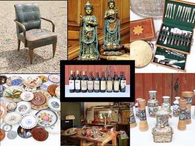 de nombreuses images différentes représentant divers objets, réunies en un collage