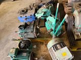 many different types of industrial machinery on a pallet