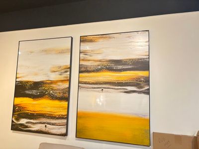 Deux impressions encadrées 1,5 x 1 mètre environ (pv 1468€) - Photo 1