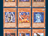the cards are all different colors and sizes of each character