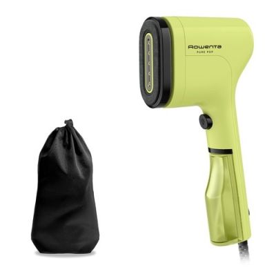 une photo d'un sèche-cheveux jaune posé à côté d'un sac noir