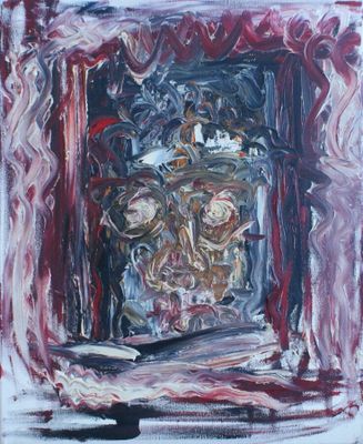 Victor Marinas. Né en 1970. Huile sur toile.