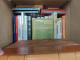 a box with a bunch of books in it