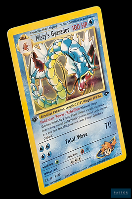 une image d'une carte Pokémon représentant un Pokémon bleu et jaune