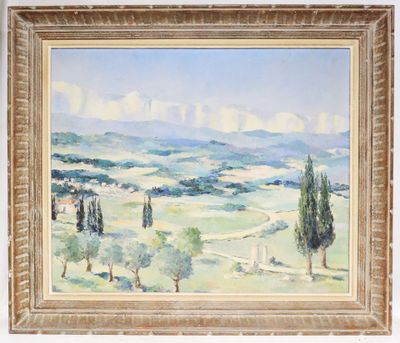 École du XXe siècle. Vue de Provence. - Photo 1