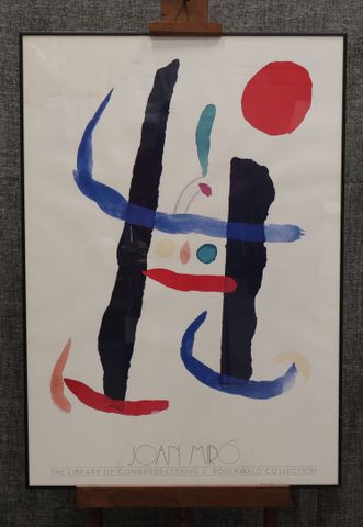 Joan MIRO (1893-1983) (d’après) Affiche d'exposition titrée “The ...