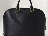 Sac à main Louis Vuitton en cuir Epi noir avec finitions dorées