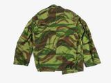 a camouflage jacket on a white background