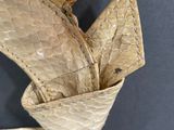 a close up of a purse that has been folded up