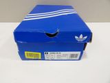 brand new adidas shoes in blue box with white stripes